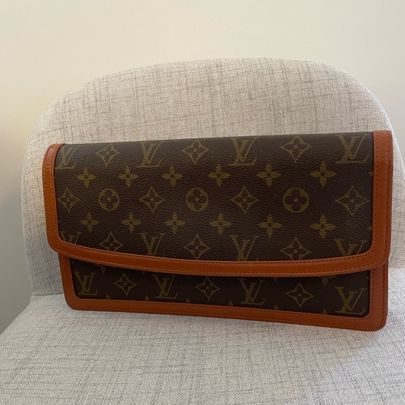 LOUIS VUITTON Pochette Dame GM Monogram Vintage Clutch Bag Like New! - Picture 4 of 16